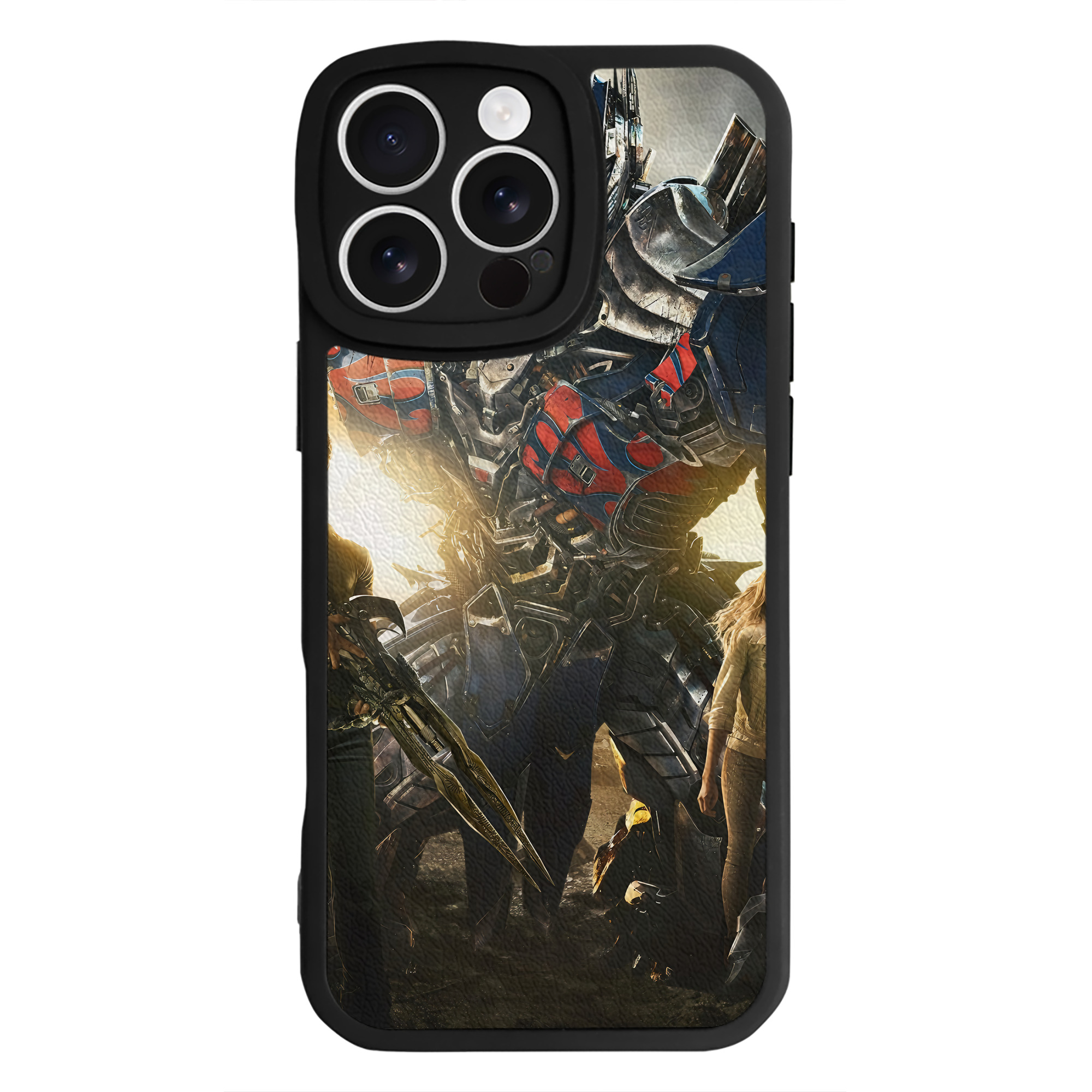 （画像用） Transformers トランスフォーマー 【iPhone 16シリーズ対応】シリコンスマホケース（レザー調） 材質：シリコン